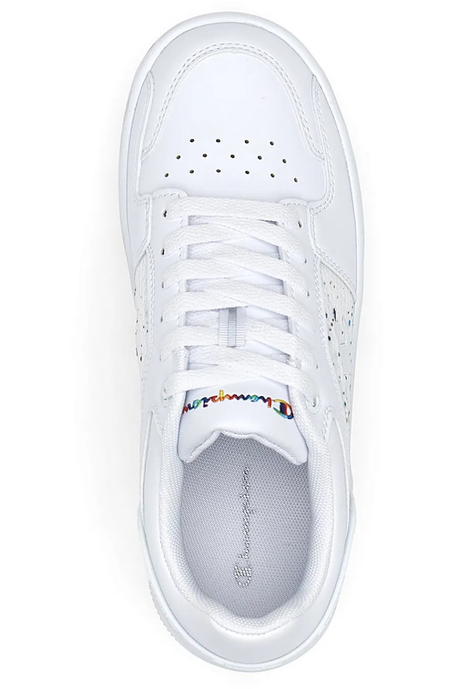 Sneakers Bianche con Lacci Rebound Platform Abstract Low-CHAMPION Discount