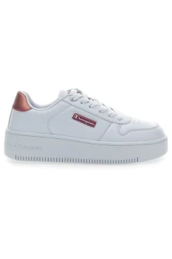 Sneakers Bianche con Lacci Rebound Platform Glitz-CHAMPION