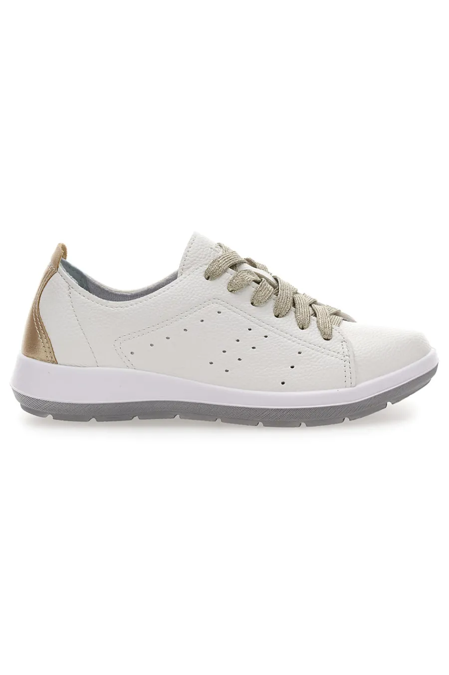Sneakers Bianche con Lacci Platino 51 WG-INBLU Discount