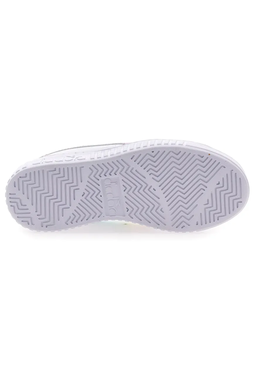 Sneakers Bianche con Logo Arcobaleno DIADORA GAME STEP BLOOM PS