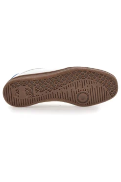 Sneakers Bianche con Logo Azzurro e Suola in Gomma PRESTIGE MIX MATERIAL-CHAMPION Online