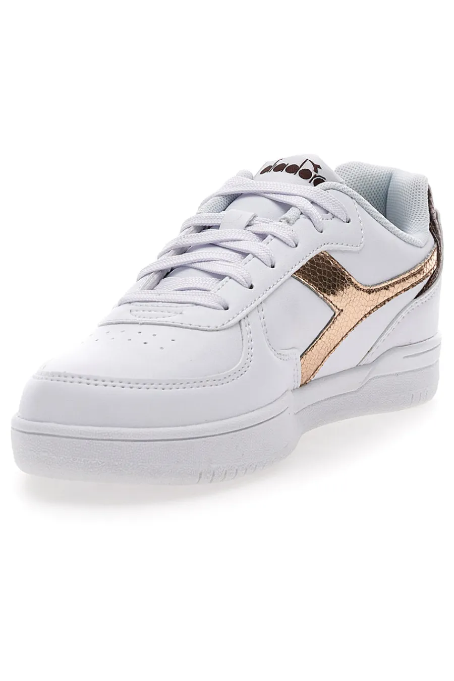 Sneakers Bianche con logo dorato RAPTOR LOW CRYSTAL WN-DIADORA Online