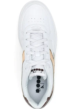 Sneakers Bianche con logo dorato RAPTOR LOW CRYSTAL WN-DIADORA Online