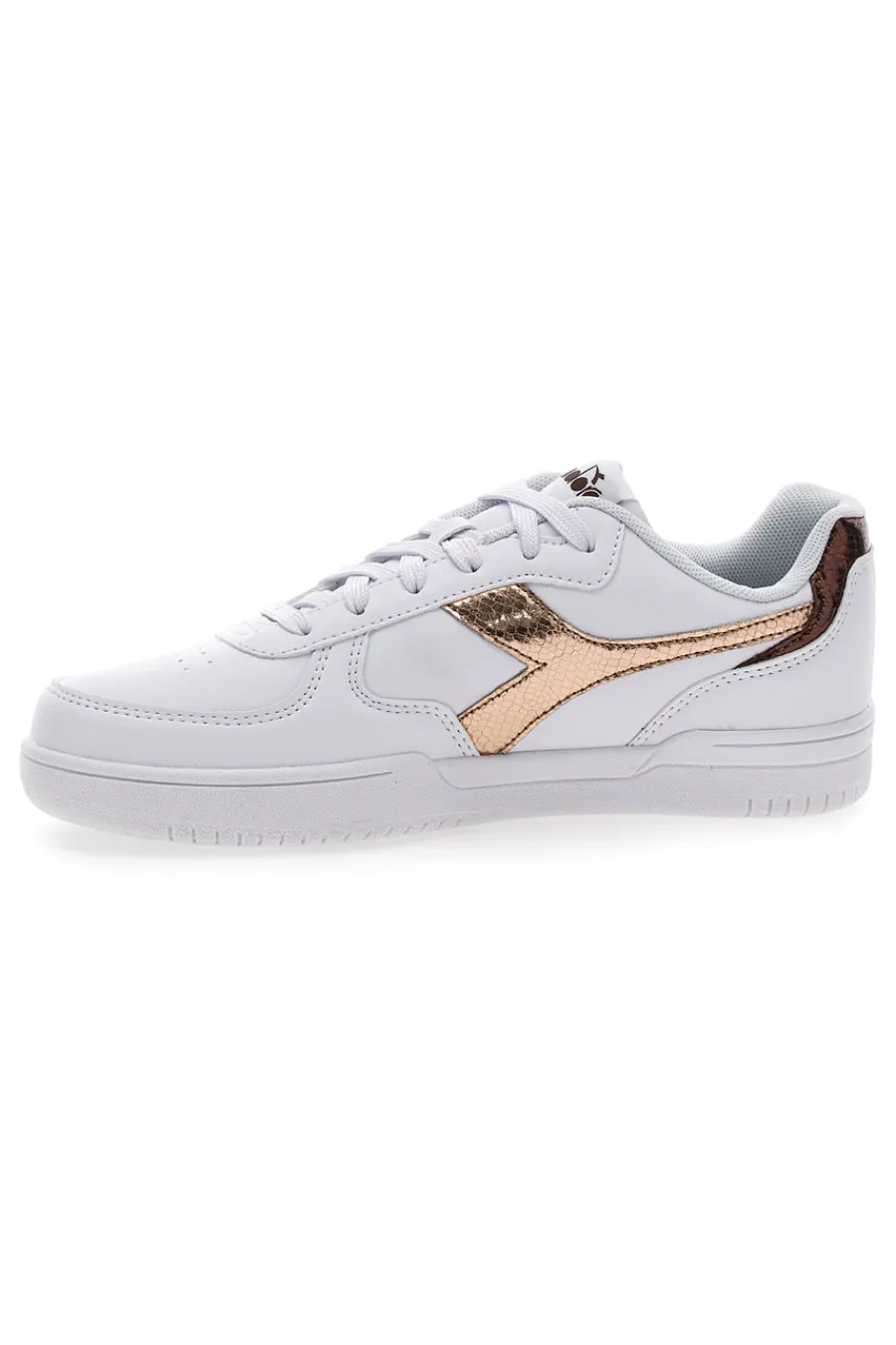 Sneakers Bianche con logo dorato RAPTOR LOW CRYSTAL WN-DIADORA Online