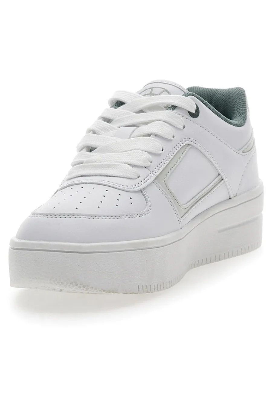 Sneakers Bianche Con Logo Laterale Foul Plat Element-CHAMPION Discount