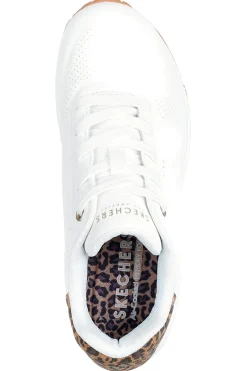 Sneakers bianche con memory foam e dettagli leopardati Uno Jungle Nite-SKECHERS Best