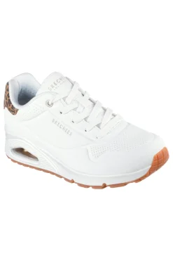 Sneakers bianche con memory foam e dettagli leopardati Uno Jungle Nite-SKECHERS Best