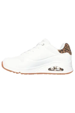 Sneakers bianche con memory foam e dettagli leopardati Uno Jungle Nite-SKECHERS Best