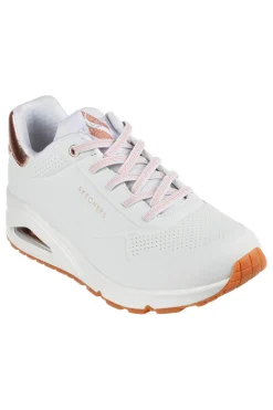 Sneakers Bianche Con Pianta Larga Street Uno Shimmer Away-SKECHERS Hot
