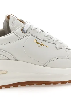 Sneakers Bianche con Platform e Tomaia in Pelle WINSLOW ACTION M-PEPE JEANS Hot