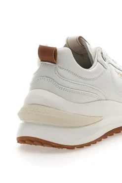Sneakers Bianche con Platform e Tomaia in Pelle WINSLOW ACTION M-PEPE JEANS Hot