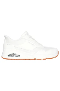 Sneakers Bianche con Platform Street Hands Free Slip-ins: Uno - Banksia-SKECHERS