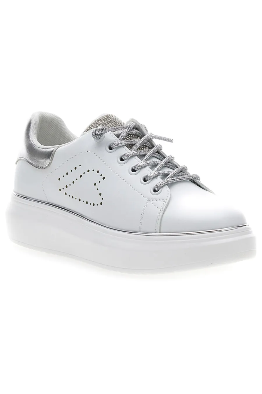 Sneakers bianche con strass E86-ENERGY Best