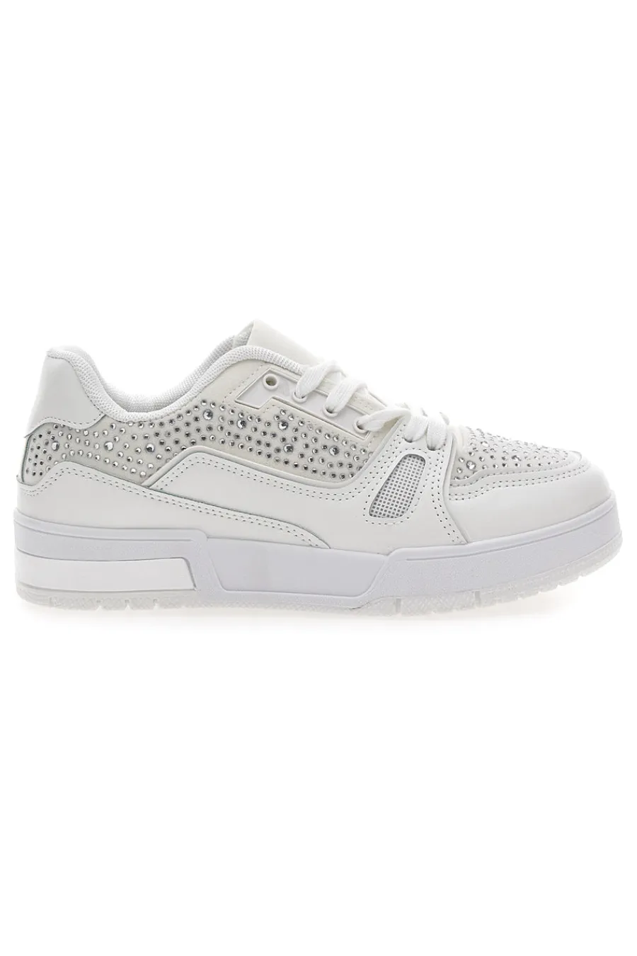 Sneakers Bianche con Strass Me & Me 820-ME u0026 ME Outlet