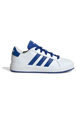 Sneakers bianche con strisce blu in materie sintetiche Grand Court 2.0 K-ADIDAS Sale