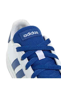 Sneakers bianche con strisce blu in materie sintetiche Grand Court 2.0 K-ADIDAS Sale