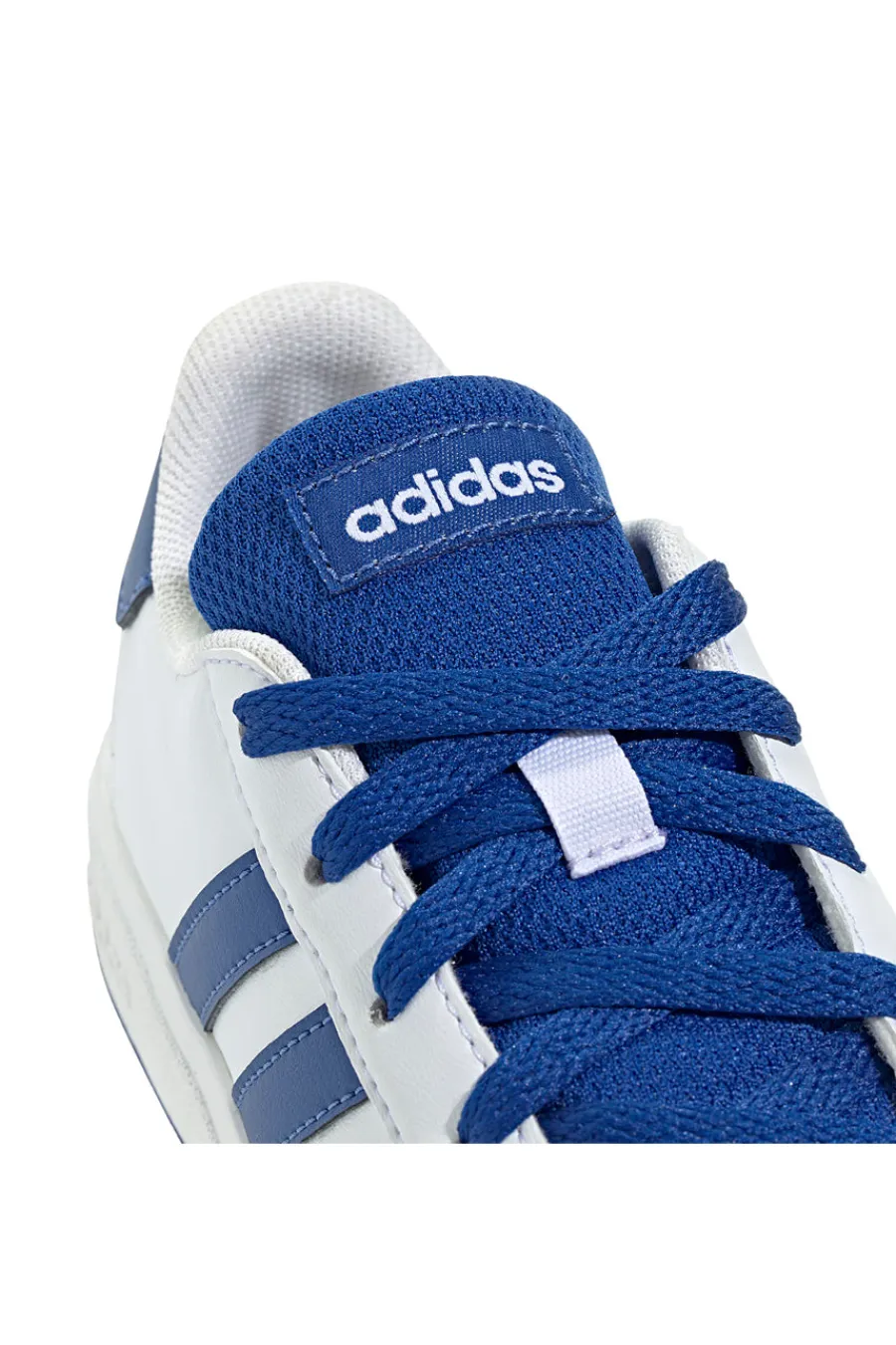 Sneakers bianche con strisce blu in materie sintetiche Grand Court 2.0 K-ADIDAS Sale