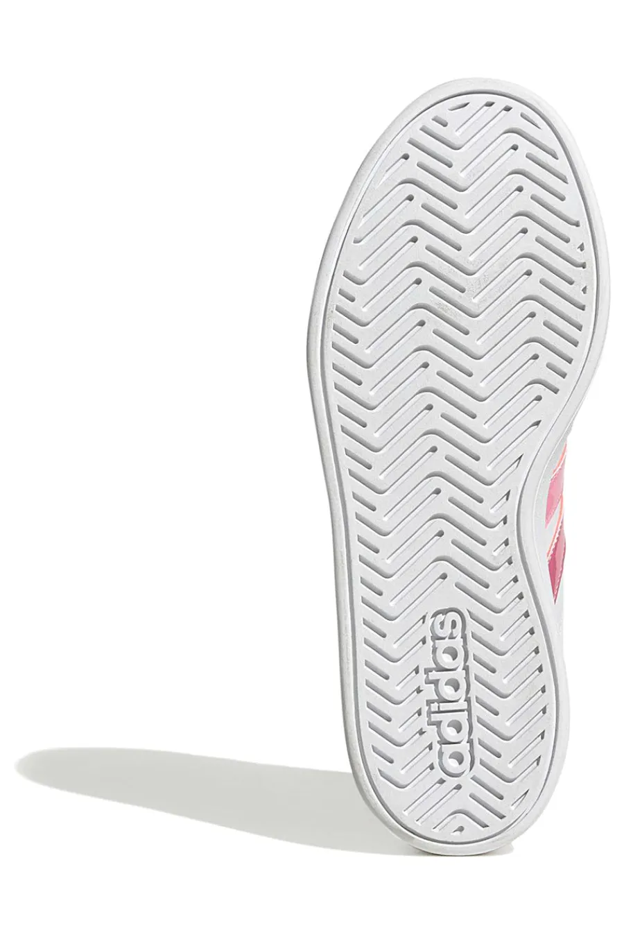 Sneakers bianche con strisce rosa sfumate in materiale sintetico Grand Court 3.0 J-ADIDAS Sale