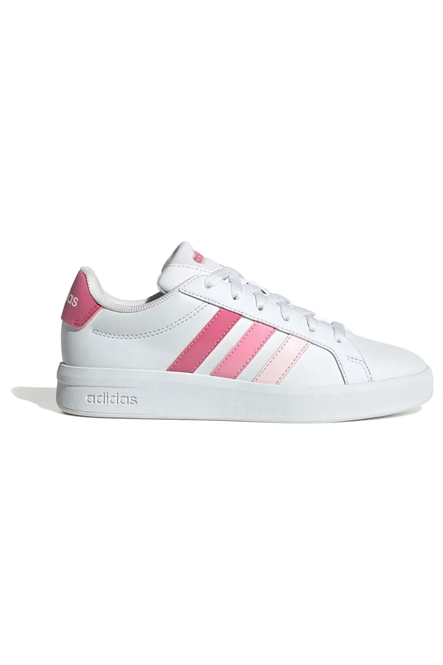 Sneakers bianche con strisce rosa sfumate in materiale sintetico Grand Court 3.0 J-ADIDAS Sale