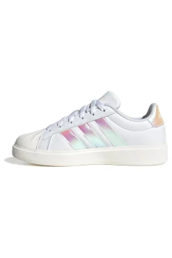 Sneakers bianche con strisce iridescenti e punta a conchiglia Streettalk J-ADIDAS Sale