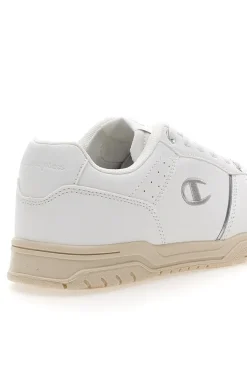 Sneakers Bianche con Suola in Gomma CLAY 400 W-CHAMPION New