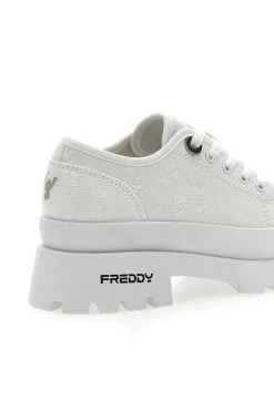 Sneakers Bianche Con Suola Platform Bianca FY7679-FREDDY Sale