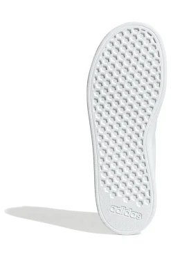 Sneakers bianche con tallone rosa e strisce traforate Advantage Base 2.0 J-ADIDAS Sale