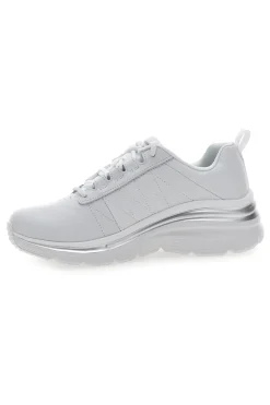 Sneakers Bianche con Tomaia in Pelle Fashion Fit - Effortless-SKECHERS Best