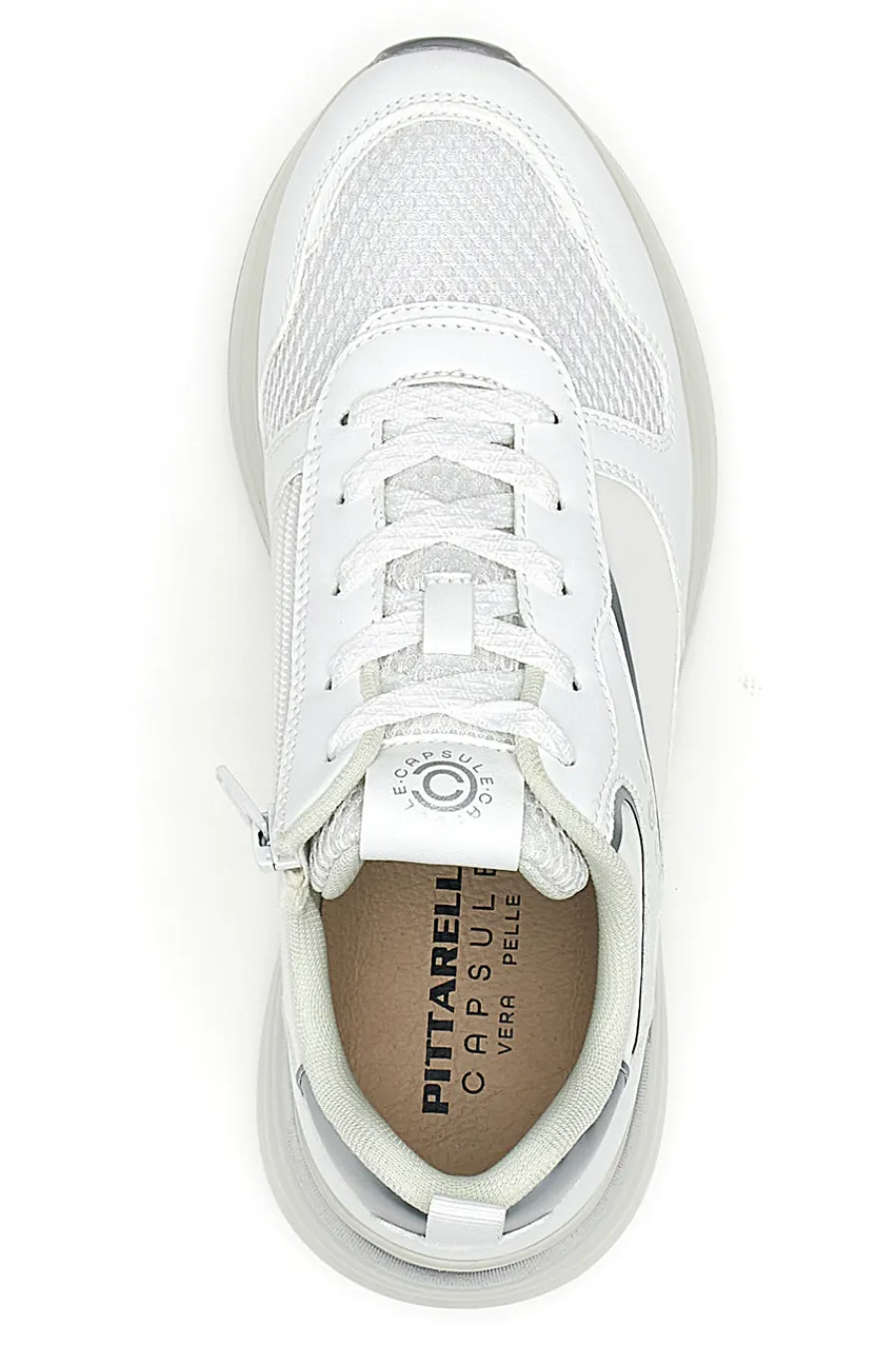 Sneakers Bianche con zeppa comfort Kendy-PITTARELLO CAPSULE New