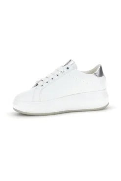 Sneakers bianche con zip laterale platform Burani 52031C1396-MARIELLA BURANI Clearance