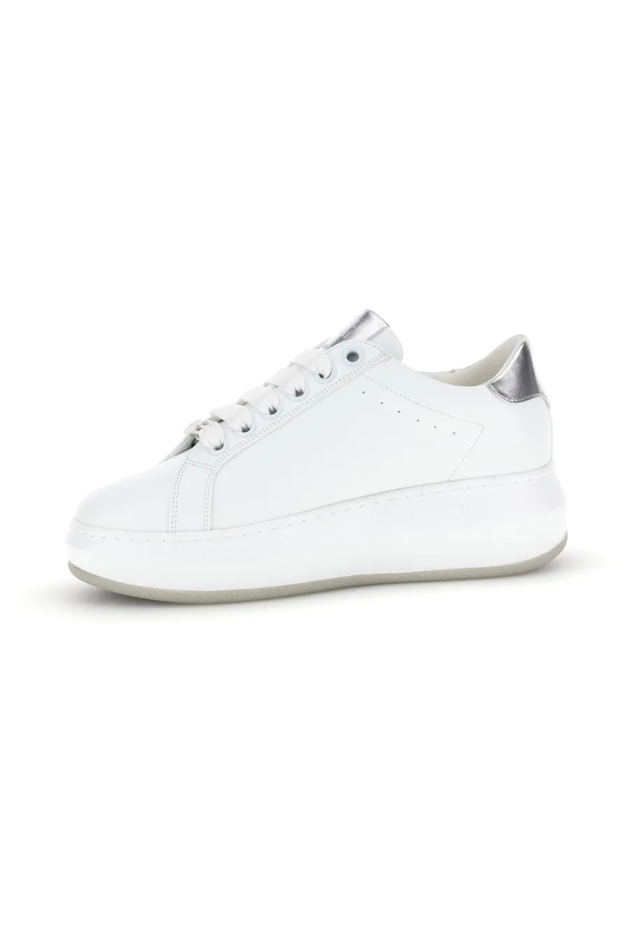 Sneakers bianche con zip laterale platform Burani 52031C1396-MARIELLA BURANI Clearance