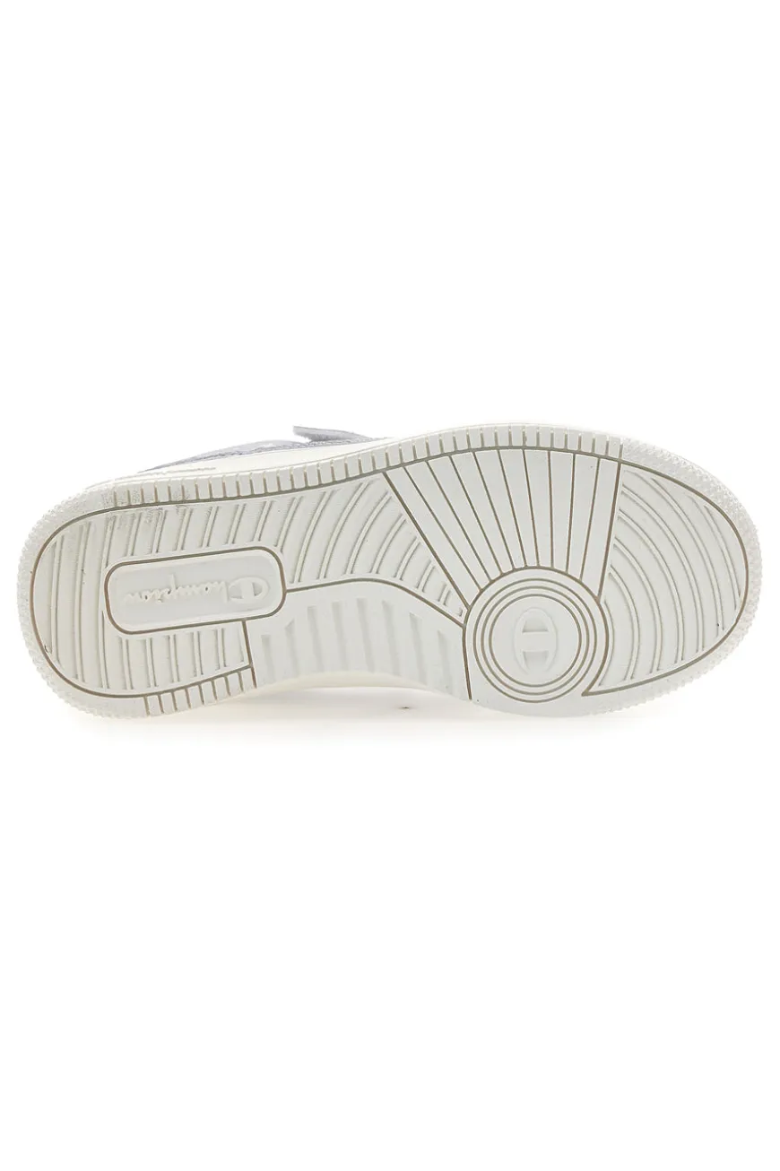 Sneakers bianche e argento con strappo Champion RD18 Bubble G PS