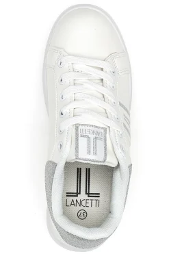 Sneakers Bianche e Argento 27-LANCETTI Discount