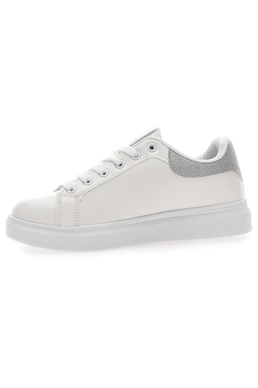Sneakers Bianche e Argento 27-LANCETTI Discount