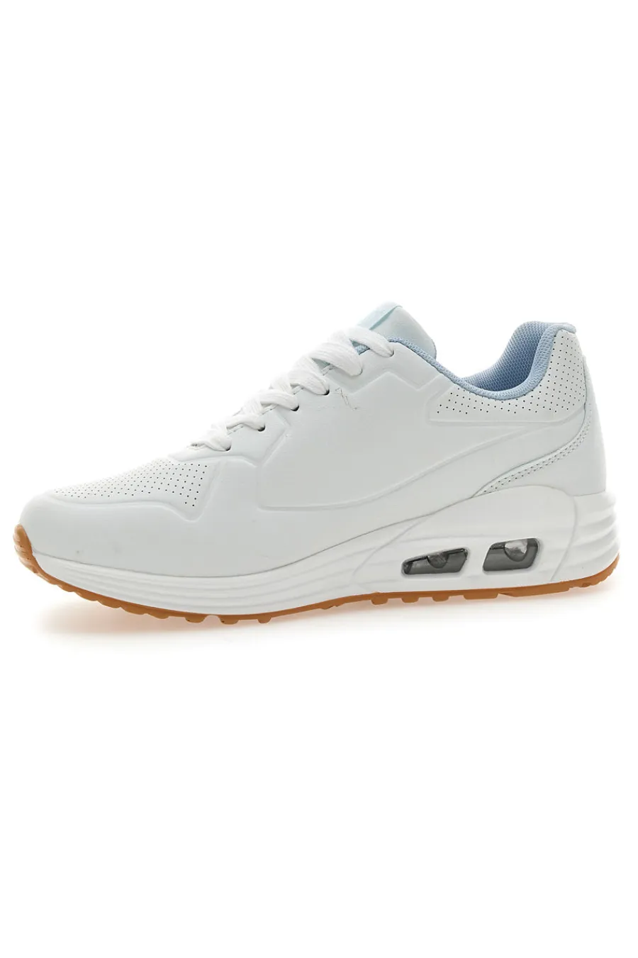Sneakers Bianche e Azzurre Con Bolla ad Aria Ev822-EVERLAST Hot