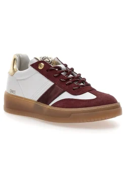 Sneakers bianche e bordeaux in pelle con dettagli oro Grace Made in Italy-PITTARELLO CAPSULE Hot