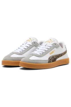 Sneakers bianche e grigie con dettagli animalier suola beige Club II Era Animal Flair-PUMA Hot