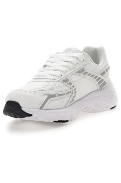 Sneakers bianche e grigie Ev1202-EVERLAST