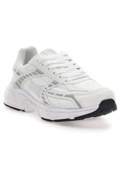 Sneakers bianche e grigie Ev1202-EVERLAST