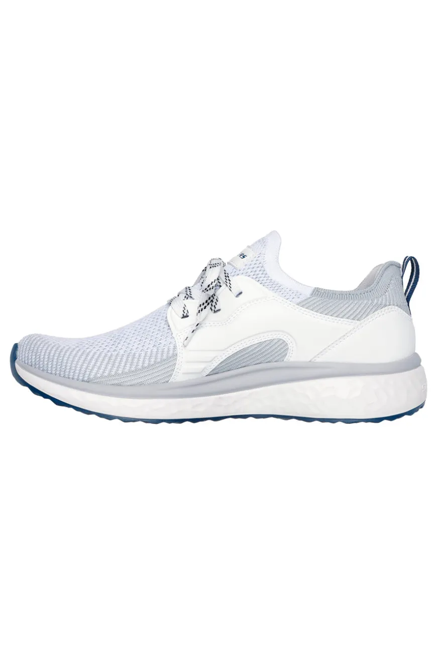 Sneakers bianche e grigie in mesh Skechers Lancer Dalton
