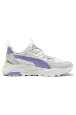 Sneakers bianche e lilla con inserti gialli in mesh e IMEVA Trinity Lite Jr-PUMA Best