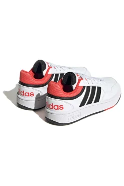 Sneakers bianche e nere basse Adidas Hoops 3 K