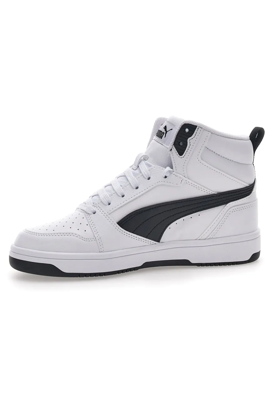 Sneakers Bianche e Nere Mid-Cut Puma Rebound V6 Mid Jr