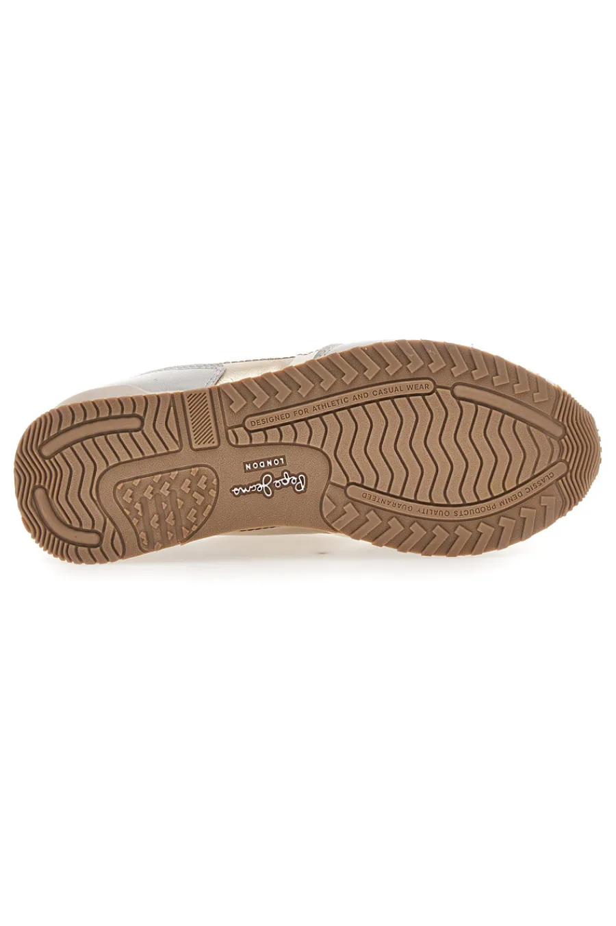 Sneakers Bianche e Oro Con Lacci London Shine W-PEPE JEANS Discount