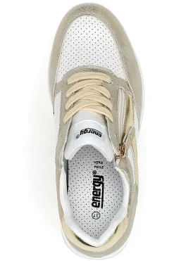 Sneakers Bianche e Oro Con Platform 40-ENERGY Clearance