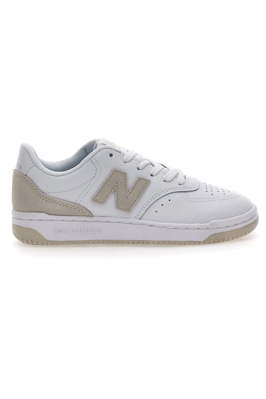 Sneakers bianche e oro con tomaia traforata BB80RTG-NEW BALANCE Clearance