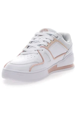 Sneakers Bianche e Rosa 3 Point Low-CHAMPION Discount