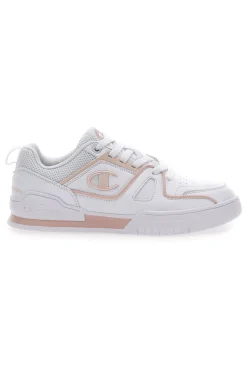 Sneakers Bianche e Rosa 3 Point Low-CHAMPION Discount