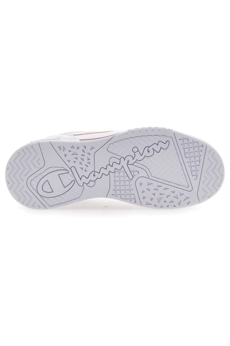 Sneakers Bianche e Rosa 3 Point Low-CHAMPION Discount
