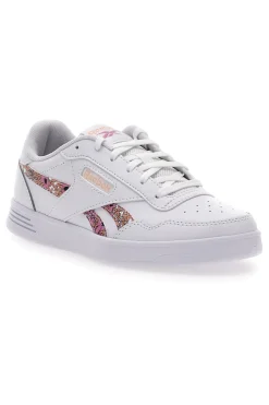 Sneakers Bianche e Rosa Con Brillantini Court Advance-REEBOK Clearance